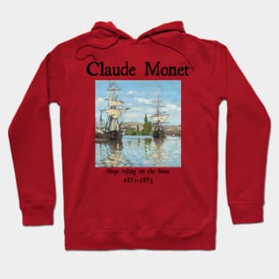 Ships riding on the Seine Hoodie